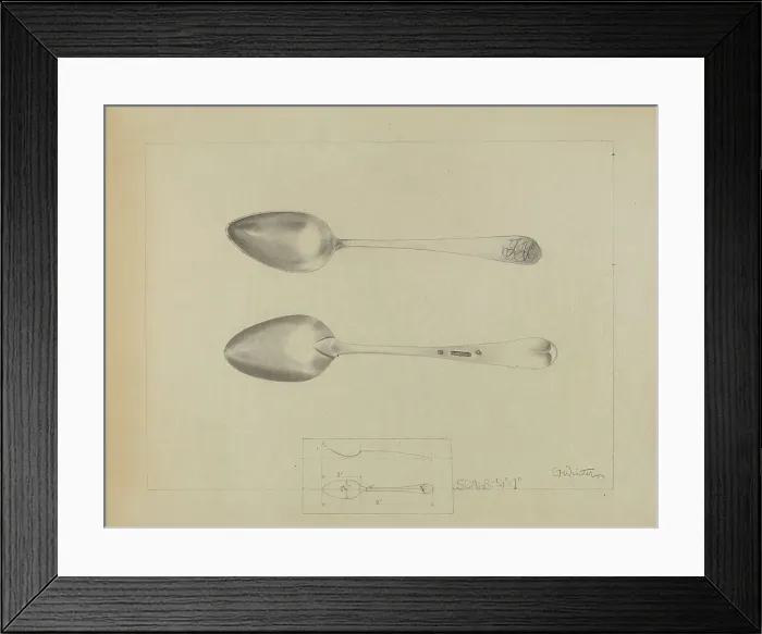 Framed Print : Silver Spoon, 1935 / 1942. Creator: Charlotte Winter Framed Print : Silver Spoon, 1935 / 1942. Creator: Charlotte Winter