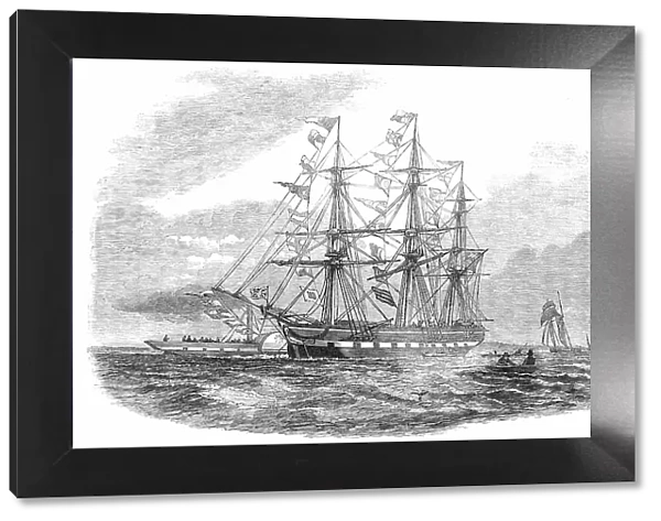 The 'Duke of Portland', Emigrant Ship, for Port Phillip, 1850. Creator: Unknown. The 'Duke of Portland', Emigrant Ship, for Port Phillip, 1850. Creator: Unknown