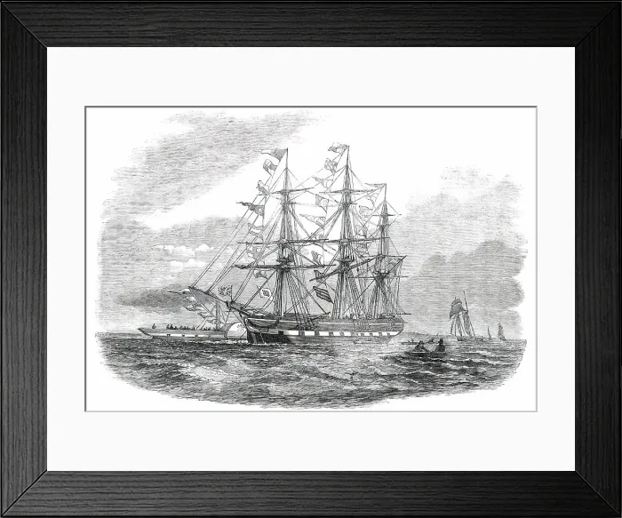 Framed Print : The Duke of Portland, Emigrant Ship, for Port Phillip, 1850. Creator: Unknown. The Duke of Portland, Emigrant Ship, for Port Phillip, 1850. Creator: Unknown Framed Print : The Duke of Portland, Emigrant Ship, for Port Phillip, 1850. Creator: Unknown. The Duke of Portland, Emigrant Ship, for Port Phillip, 1850. Creator: Unknown