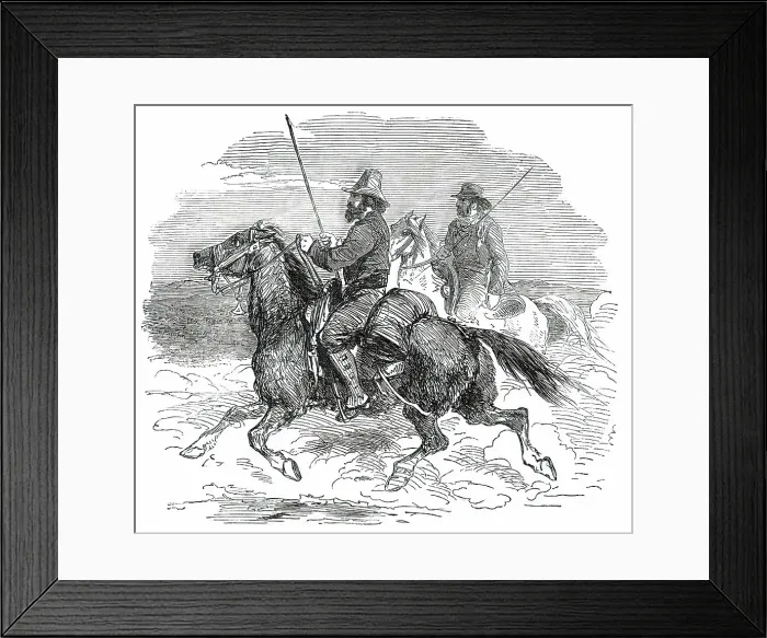 Framed Print : Cattle-Drovers, 1850. Creator: Unknown Framed Print : Cattle-Drovers, 1850. Creator: Unknown