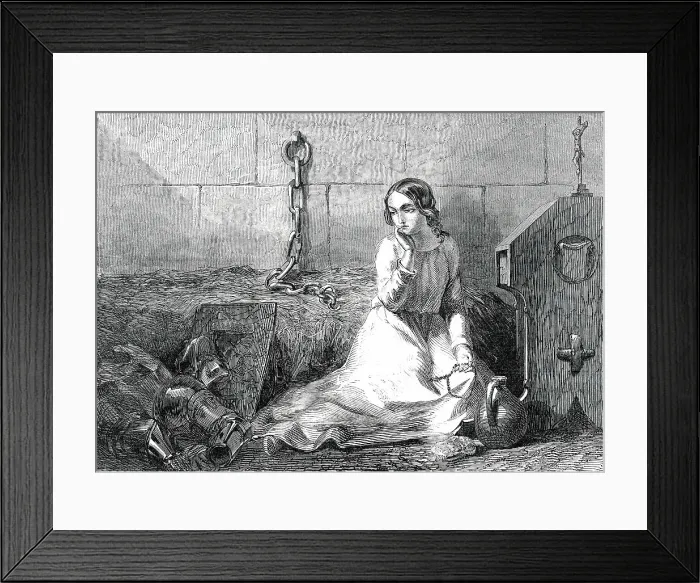 Framed Print : Joan of Arc - painted by John Absolon, 1850. Creator: Walter George Mason. Joan of Arc - painted by John Absolon, 1850. Creator: Walter George Mason Framed Print : Joan of Arc - painted by John Absolon, 1850. Creator: Walter George Mason. Joan of Arc - painted by John Absolon, 1850. Creator: Walter George Mason