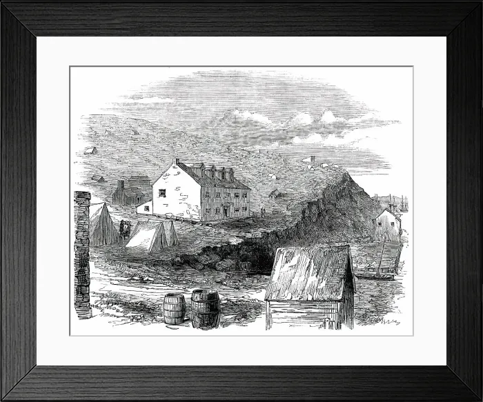Framed Print : California: the Fremont Hotel, San Francisco; from a recent sketch, 1850. Creator: Unknown Framed Print : California: the Fremont Hotel, San Francisco; from a recent sketch, 1850. Creator: Unknown