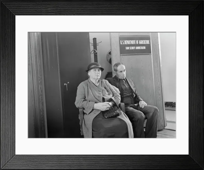 Framed Print : Tenant Purchase applicants, Stockton, California, 1938. Creator: Dorothea Lange Framed Print : Tenant Purchase applicants, Stockton, California, 1938. Creator: Dorothea Lange