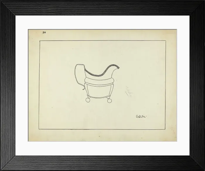 Framed Print : Study of Cream Pitcher, 1935 / 1942. Creator: Charlotte Winter Framed Print : Study of Cream Pitcher, 1935 / 1942. Creator: Charlotte Winter