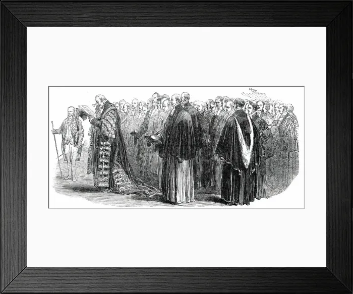Framed Print : The Oxford University Deputation, 1850. Creator: Unknown Framed Print : The Oxford University Deputation, 1850. Creator: Unknown