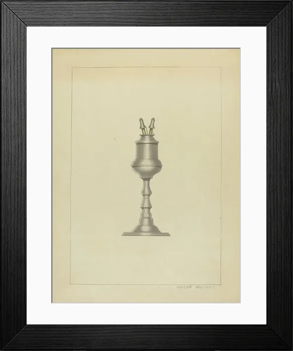 Framed Print : Lamp, c. 1936. Creator: Joseph Wolins Framed Print : Lamp, c. 1936. Creator: Joseph Wolins
