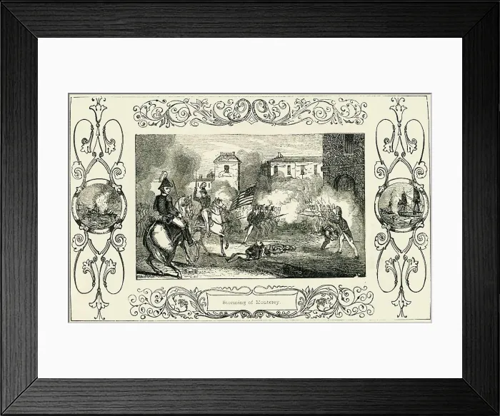 Framed Print : Storming of Monterey, 1849. Creator: Unknown Framed Print : Storming of Monterey, 1849. Creator: Unknown