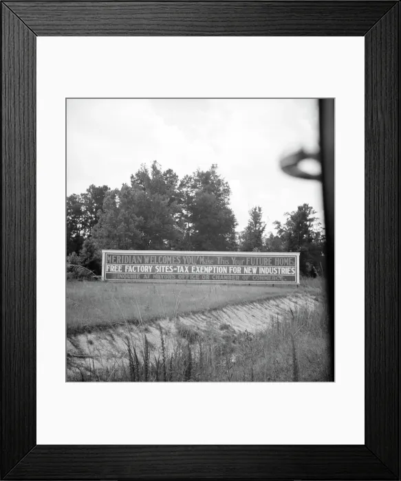 Framed Print : Note on industrialization of the South, Meridian, Mississippi, 1936 Creator: Dorothea Lange Framed Print : Note on industrialization of the South, Meridian, Mississippi, 1936 Creator: Dorothea Lange