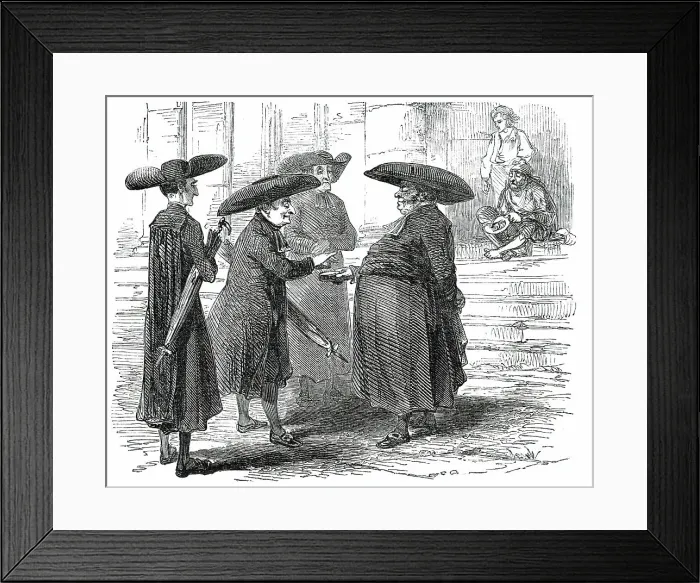 Framed Print : Ecclesiastics, 1850. Creator: Unknown Framed Print : Ecclesiastics, 1850. Creator: Unknown