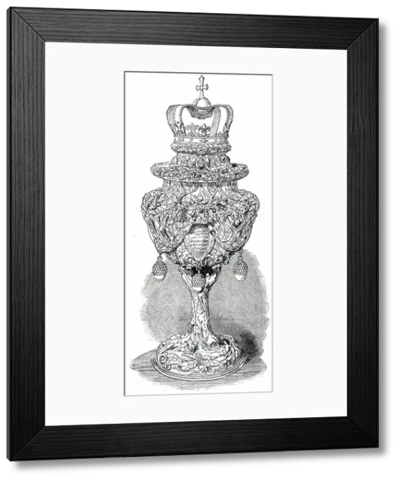Framed Print : No. 67. - Silver Cup given by Charles II. to the Barber-Surgeons Company, 1850. Creator: Unknown Framed Print : No. 67. - Silver Cup given by Charles II. to the Barber-Surgeons Company, 1850. Creator: Unknown