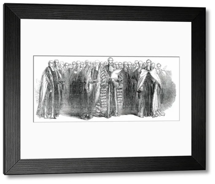 Framed Print : Cambridge University Deputation, 1850. Creator: Unknown Framed Print : Cambridge University Deputation, 1850. Creator: Unknown
