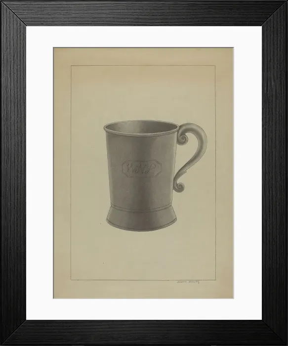 Framed Print : Britannia Mug, c. 1936. Creator: Joseph Wolins Framed Print : Britannia Mug, c. 1936. Creator: Joseph Wolins