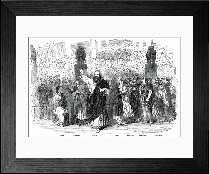 Framed Print : Scene form Zora, at the Royal Italian Opera, 1850. Creator: Unknown. Scene form Zora, at the Royal Italian Opera, 1850. Creator: Unknown Framed Print : Scene form Zora, at the Royal Italian Opera, 1850. Creator: Unknown. Scene form Zora, at the Royal Italian Opera, 1850. Creator: Unknown