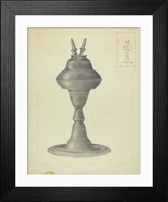 Framed Print : Lamp, c. 1937. Creator: A. Zaidenberg Framed Print : Lamp, c. 1937. Creator: A. Zaidenberg
