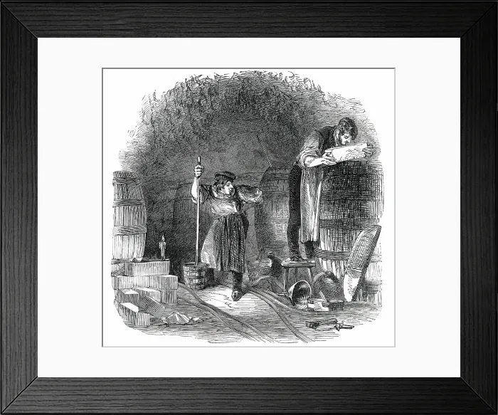 Framed Print : Bobbing the Beer, 1850. Creator: Unknown Framed Print : Bobbing the Beer, 1850. Creator: Unknown
