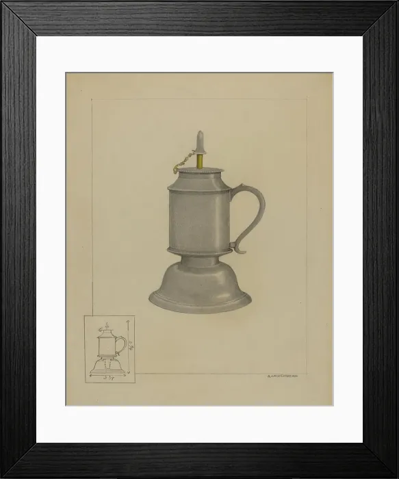 Framed Print : Petticoat Lamp, c. 1936. Creator: A. Zaidenberg Framed Print : Petticoat Lamp, c. 1936. Creator: A. Zaidenberg
