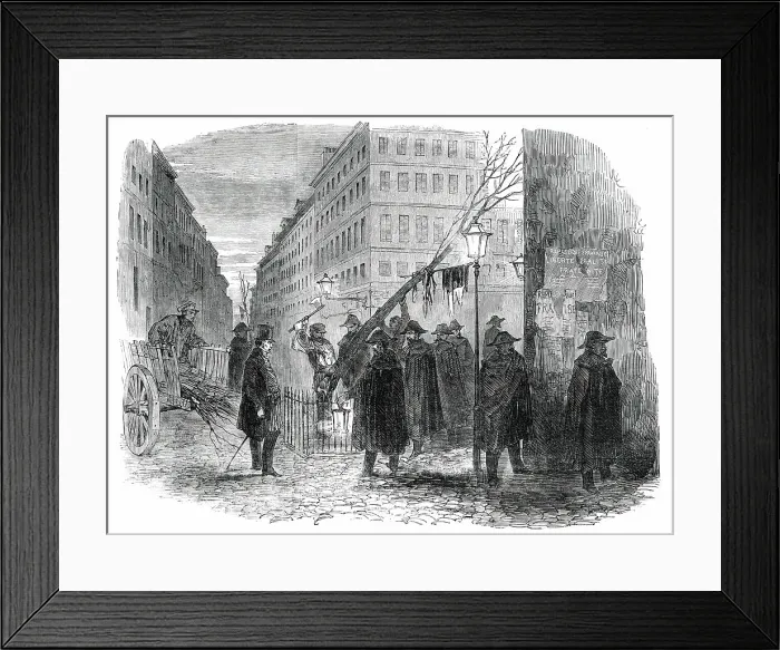 Framed Print : Tree of Liberty, cut down in Paris, 1850. Creator: Unknown Framed Print : Tree of Liberty, cut down in Paris, 1850. Creator: Unknown