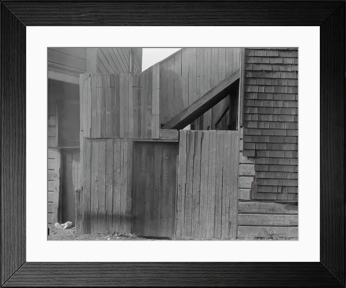 Framed Print : Mission District firetrap, San Francisco, California, 1936. Creator: Dorothea Lange Framed Print : Mission District firetrap, San Francisco, California, 1936. Creator: Dorothea Lange