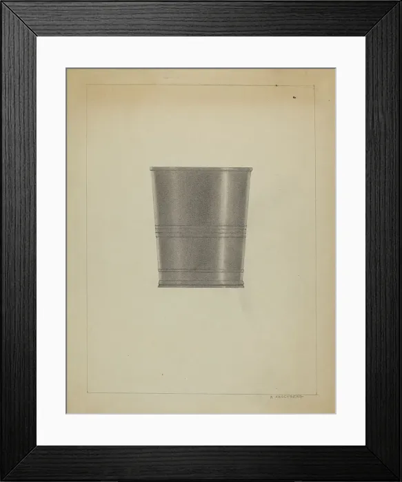 Framed Print : Pewter Beaker, c. 1936. Creator: A. Zaidenberg