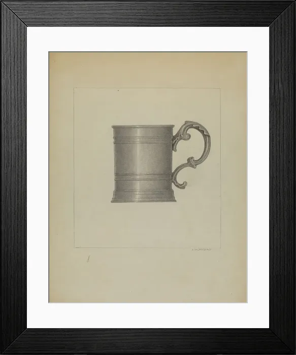 Framed Print : Pewter Mug, c. 1936. Creator: A. Zaidenberg Framed Print : Pewter Mug, c. 1936. Creator: A. Zaidenberg