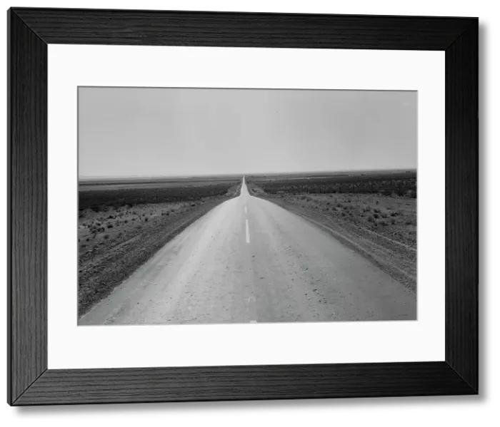 Framed Print : US No. 54, north of El Paso, Texas, 1938. Creator: Dorothea Lange Framed Print : US No. 54, north of El Paso, Texas, 1938. Creator: Dorothea Lange