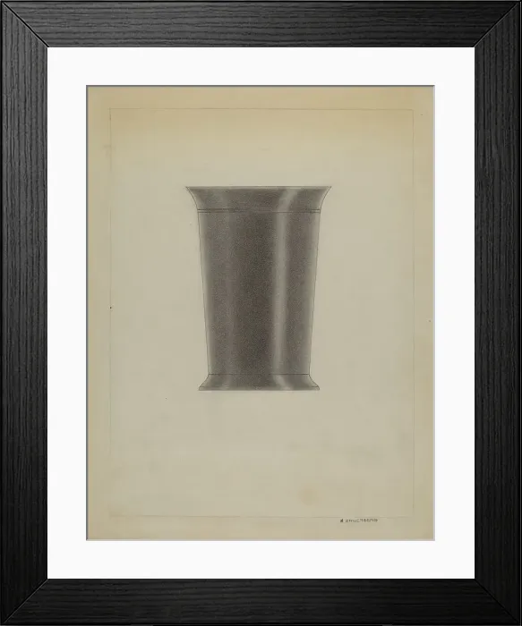Framed Print : Pewter Beaker, c. 1936. Creator: A. Zaidenberg Framed Print : Pewter Beaker, c. 1936. Creator: A. Zaidenberg