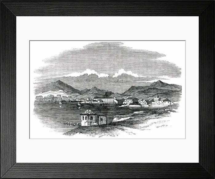 Framed Print : The Piraeus, at Athens, 1850. Creator: Unknown Framed Print : The Piraeus, at Athens, 1850. Creator: Unknown