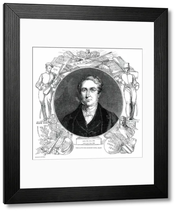 Framed Print : The late Sir Robert Peel, Bart. 1850. Creator: Unknown Framed Print : The late Sir Robert Peel, Bart. 1850. Creator: Unknown