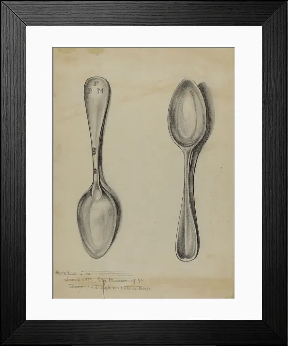 Framed Print : Silver Spoon, 1935 / 1942. Creator: Nicholas Zupa Framed Print : Silver Spoon, 1935 / 1942. Creator: Nicholas Zupa