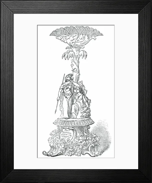 Framed Print : Plate presented to Mr. Peter Mathews... 1850. Creator: Unknown Framed Print : Plate presented to Mr. Peter Mathews... 1850. Creator: Unknown
