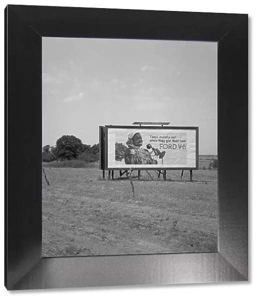 Billboard sign, Southern California, near Los Angeles, 1936. Creator: Dorothea Lange