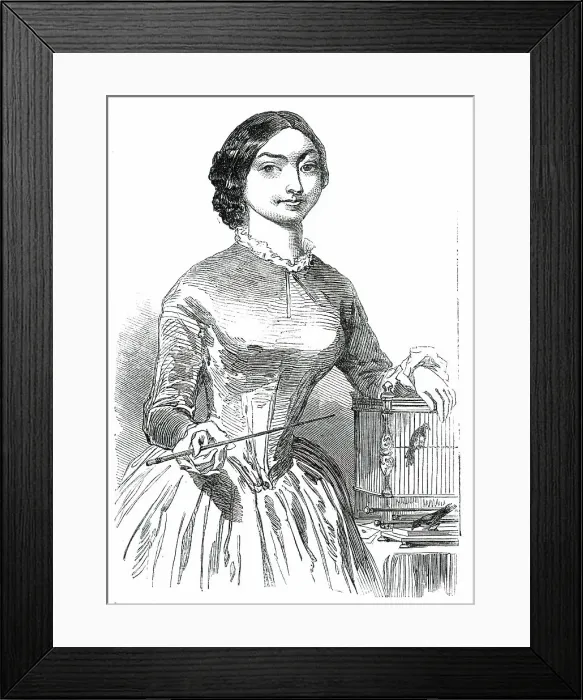 Framed Print : Mdelle. Emilie Vandermeersch, 1850. Creator: Unknown Framed Print : Mdelle. Emilie Vandermeersch, 1850. Creator: Unknown
