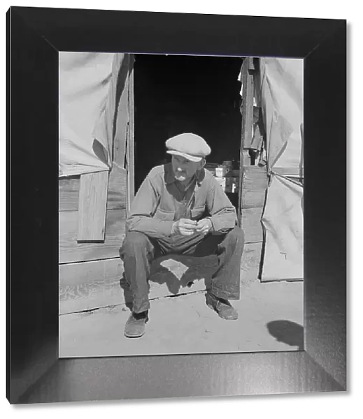 Tubercular migrant in a potato pickers camp, Kern County, California, 1937. Creator: Dorothea Lange