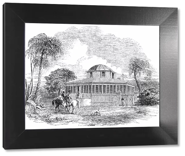 Octagon Villa, Antigua, 1850. Creator: Unknown