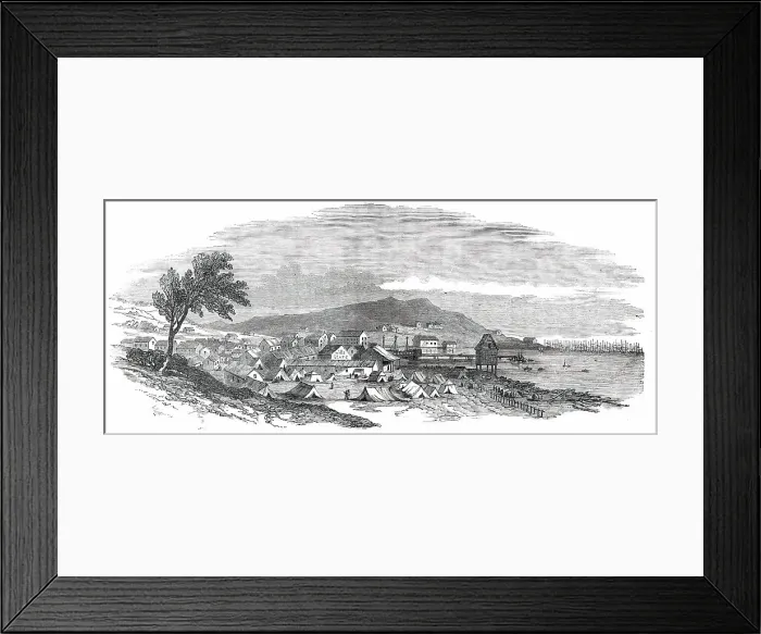 Framed Print : San Francisco, from the south-west, 1850. Creator: Unknown Framed Print : San Francisco, from the south-west, 1850. Creator: Unknown