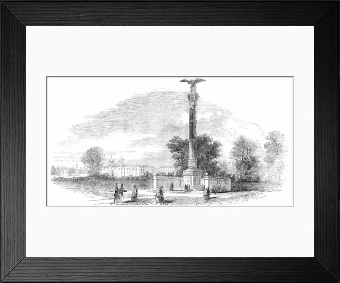 Framed Print : Monument at Berlin to the Prussian Soldiers Killed in 1848 and 1849, (1850). Creator: Unknown Framed Print : Monument at Berlin to the Prussian Soldiers Killed in 1848 and 1849, (1850). Creator: Unknown