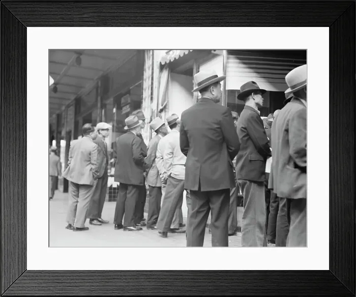 Framed Print : News of the surrender of Canton... San Francisco, California, 1938. Creator: Dorothea Lange Framed Print : News of the surrender of Canton... San Francisco, California, 1938. Creator: Dorothea Lange