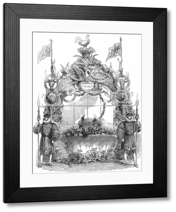 Framed Print : Arch in the Dinner Pavilion... 1850. Creator: Unknown Framed Print : Arch in the Dinner Pavilion... 1850. Creator: Unknown