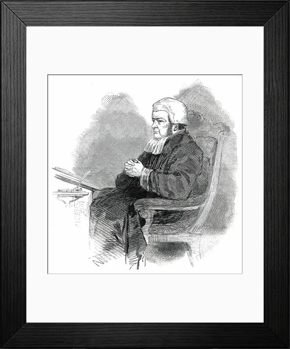 Framed Print : The Right Hon. Lord Truro, Lord High Chancellor, 1850. Creator: Unknown Framed Print : The Right Hon. Lord Truro, Lord High Chancellor, 1850. Creator: Unknown