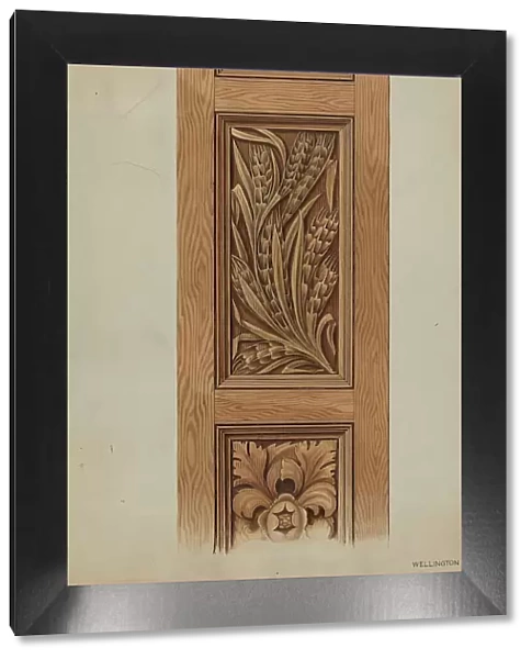 Wooden Panel, c. 1936. Creator: Wellington Blewett