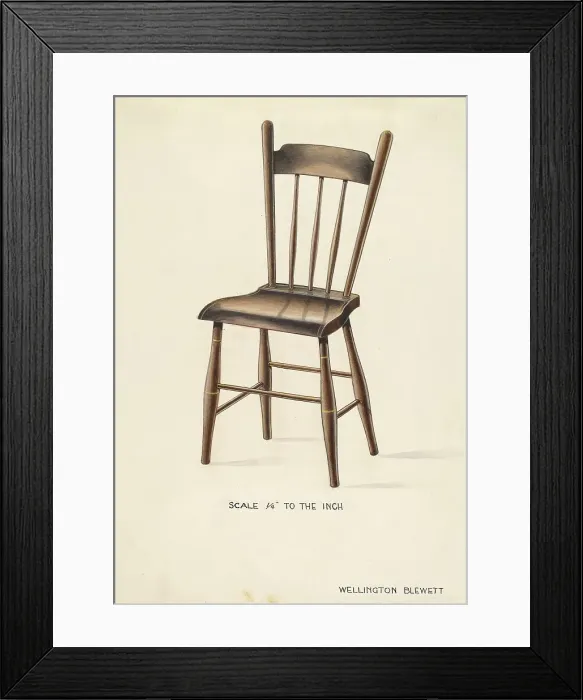 Framed Print : Bishop Hill: Chair, c. 1936. Creator: Wellington Blewett Framed Print : Bishop Hill: Chair, c. 1936. Creator: Wellington Blewett