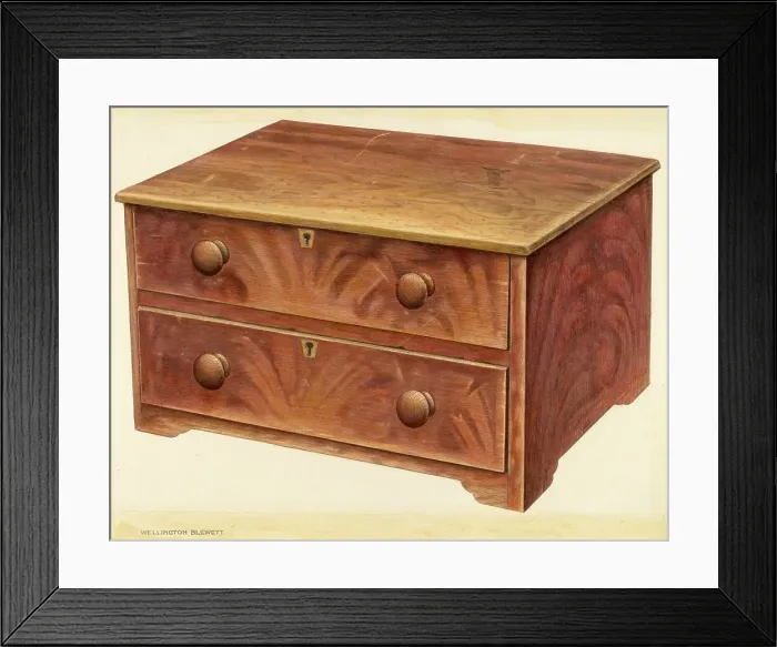 Framed Print : Bishop Hill: Chest, 1939. Creator: Wellington Blewett Framed Print : Bishop Hill: Chest, 1939. Creator: Wellington Blewett