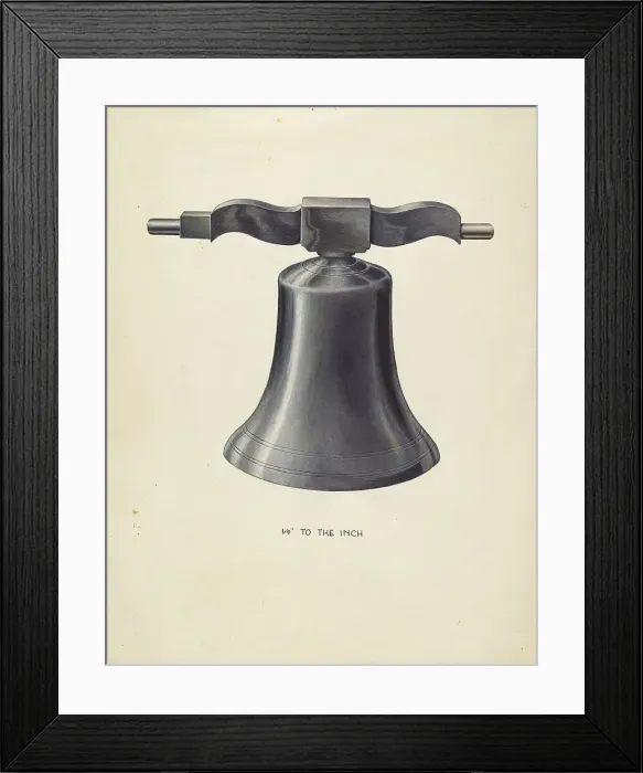 Framed Print : Bell - From Swedish Church, c. 1936. Creator: Wellington Blewett Framed Print : Bell - From Swedish Church, c. 1936. Creator: Wellington Blewett