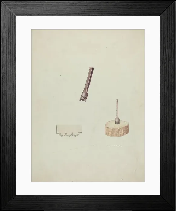 Framed Print : Plinker and Wood Block, 1935 / 1942. Creator: Oscar Bluhme Framed Print : Plinker and Wood Block, 1935 / 1942. Creator: Oscar Bluhme