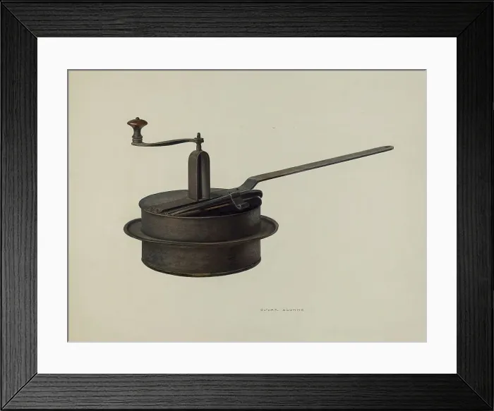 Framed Print : Popcorn Popper, c. 1940. Creator: Oscar Bluhme Framed Print : Popcorn Popper, c. 1940. Creator: Oscar Bluhme