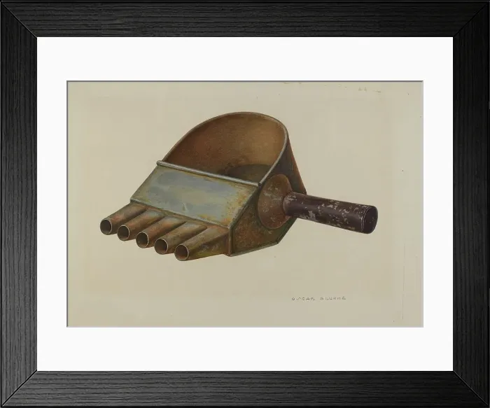 Framed Print : Candle Mold Filler, 1941. Creator: Oscar Bluhme Framed Print : Candle Mold Filler, 1941. Creator: Oscar Bluhme