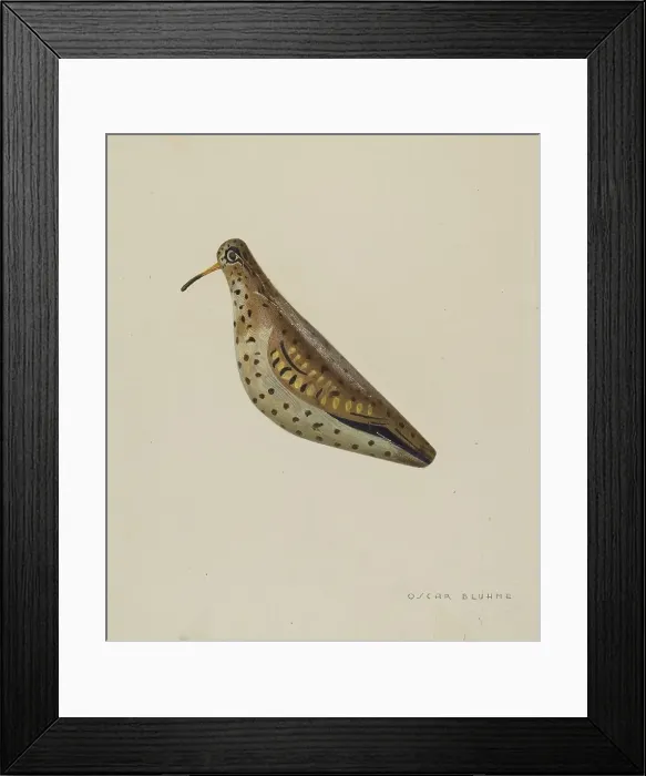 Framed Print : Decoy, c. 1939. Creator: Oscar Bluhme Framed Print : Decoy, c. 1939. Creator: Oscar Bluhme