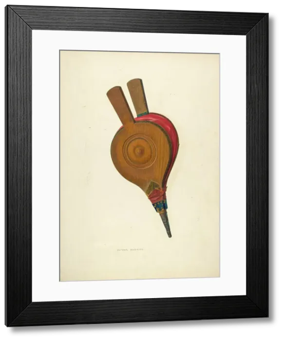 Framed Print : Bellows, c. 1940. Creator: Oscar Bluhme Framed Print : Bellows, c. 1940. Creator: Oscar Bluhme