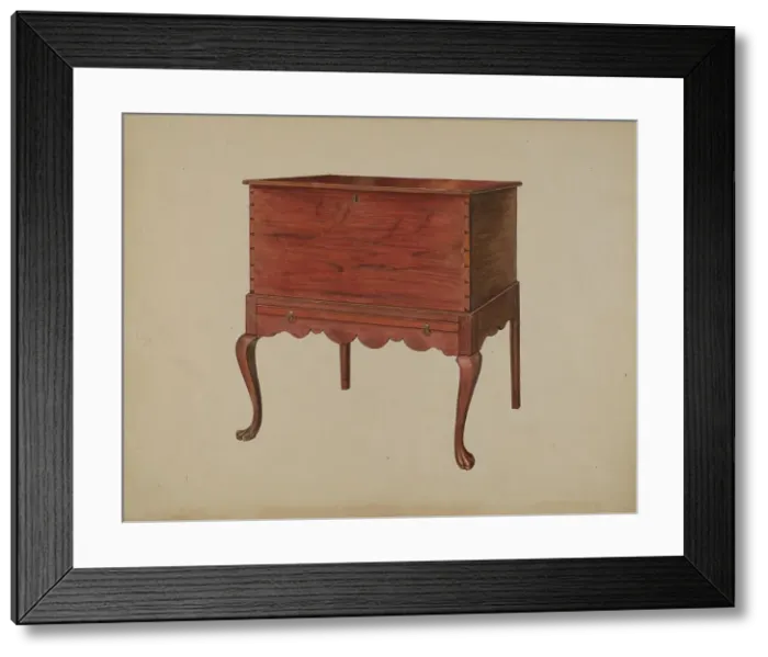 Framed Print : Cellaret, c. 1938. Creators: Jack Bochner, Arthur Johnson Framed Print : Cellaret, c. 1938. Creators: Jack Bochner, Arthur Johnson