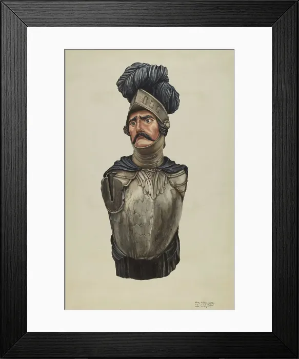 Framed Print : Figurehead from The Black Prince, 1935 / 1942. Creator: Molly Bodenstein. Figurehead from The Black Prince, 1935 / 1942. Creator: Molly Bodenstein Framed Print : Figurehead from The Black Prince, 1935 / 1942. Creator: Molly Bodenstein. Figurehead from The Black Prince, 1935 / 1942. Creator: Molly Bodenstein